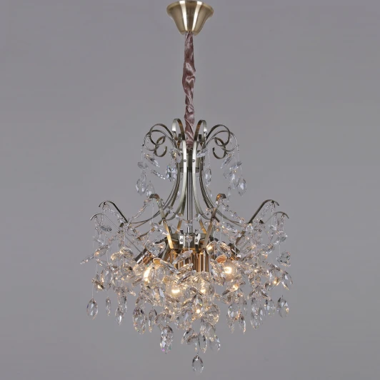 68200-0.4-450 AB Подвесная люстра хрустальная Reluce 68200-0.4-450 AB