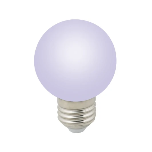 LED-G60-3W/RGB/E27/FR/С Лампочка светодиодная RGB шар белая E27 3W Volpe LED-G60-3W/RGB/E27/FR/С