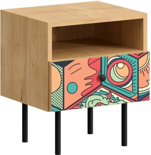 631868 Тумба прикроватная Frida ОГОГО (арт.631868), (ЛДСП)