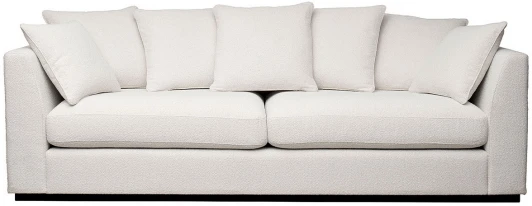 ROBERTO-250-FLONA SVBEG Диван Roberto трехместный, букле кремовый Flona SVBEG 250*100*90см Garda Decor