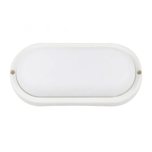 ULW-Q226 12W/6500К IP65 WHITE Светильник светодиодный влагозащищенный, овал 6500K белый Volpe ULW-Q226 12W/6500К IP65 WHITE