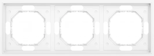 DS21303 Рамка 3-я, глянцевый белый Donel S08 DS21303