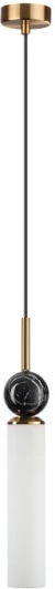4361/1 Подвесной светильник Odeon Light Lolla 4361/1 под латунь/металл/стекло/черный мрамор 1*E14 40W 220V LOLLA (на проводе, круглые)