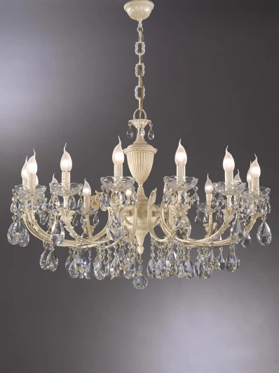 910/12+6 Подвесная большая люстра Nervilamp 910 910/12+6 (220V, на цепи, подсвечник, свеча)