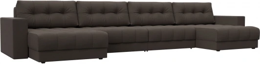 128553 Диван П-образный с декором Лига-049 НПБ Лонг Лига Диванов (Рогожка) арт.128553