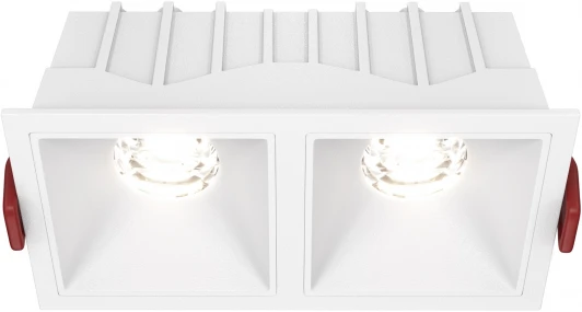 DL043-02-10W4K-SQ-W Встраиваемый светильник Alfa LED 4000K 2x10Вт 36° Maytoni Technical DL043-02-10W4K-SQ-W (220V)