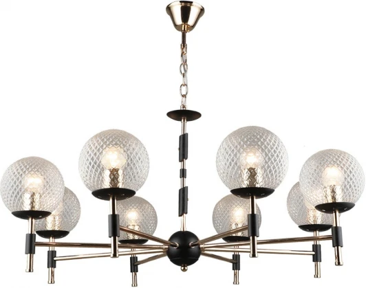 WD3624/8H-FGD-BK-WT Подвесная люстра Wedo Light Kameliya WD3624/8H-FGD-BK-WT