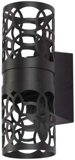 359537 Уличный настенный светильник Novotech Netz 359537 черный LED 2*5W 3000К 220V (круглые, IP65)