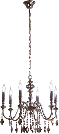 HUGO SP6 CH Подвесная люстра AM Group HUGO HUGO SP6 CH (220V, на цепи, свеча)