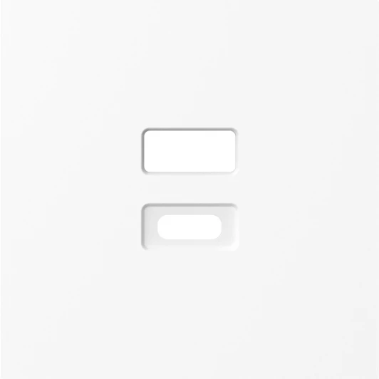 DE28603 Накладка для розеток USB, глянцевый белый Donel A07 DE28603