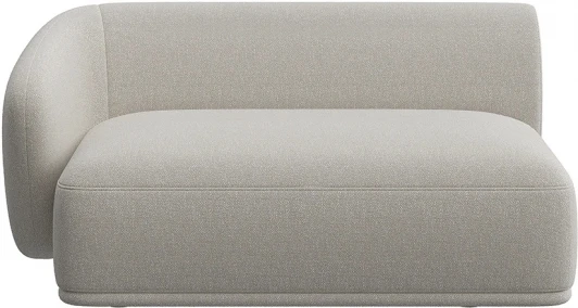 851390 Завершение прямое Fabro 1500 левое ОГОГО (арт.851390), (Букле,Ткань/Белый)