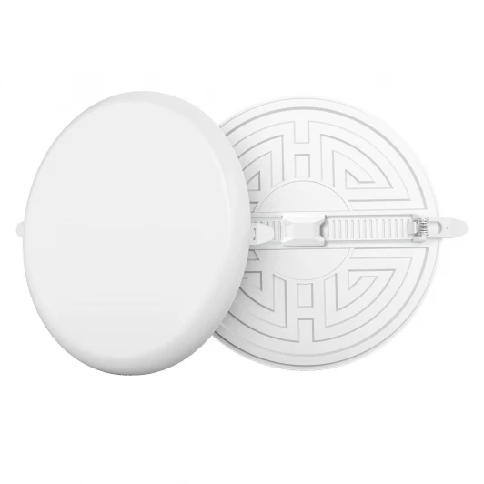 06-111 Встраиваемый светодиодный светильник безрамочный 32Вт (24Вт+8Вт) 2720Лм 6500К IP20 круг, 3 режима свечения, регулировка под посадочное отверстие 55-205мм, ал. корпус Apeyron 06-111