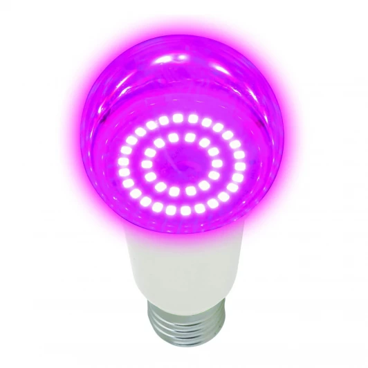 LED-A60-14W/SPSB/E27/CL PLP30WH Лампочка светодиодная E27 14W шар розовая Uniel LED-A60-14W/SPSB/E27/CL PLP30WH