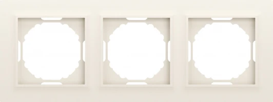 DEW21331 Рамка 3-я, Wave матовый кремовый Donel A07 DEW21331