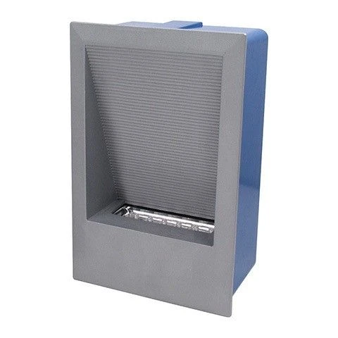 HL935L (079-010-0002) white Светильник встраиваемый в стену уличный светодиодный Horoz Granit, 1 лампа, серый с синим