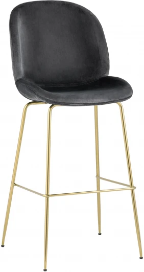 УТ000006595 Стул барный Stool Group Beetle со спинкой серый УТ000006595