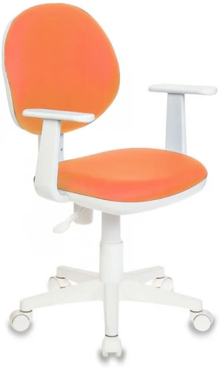 CH-W356AXSN/15-75 Кресло детское Бюрократ Ch-W356AXSN оранжевый 15-75 крестовина пластик пластик белый