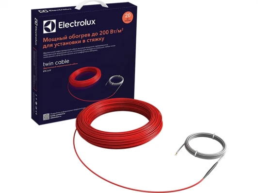 НС-1073707 Комплект теплого пола (кабель) Electrolux Twin Cable ETC 2-17-2000