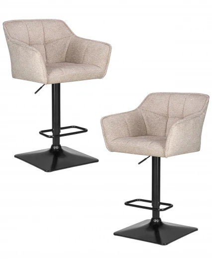 SET-2 5033-LM RALF Набор 2 шт Стул барный DOBRIN RALF (бежевый твид (LEO26))