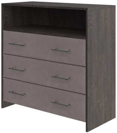 1939510 PROxSON Комод Свен (ЛДСП Кантербери+ткань Дуб Кантербери/Monopoly Капучино (297)) 90x40