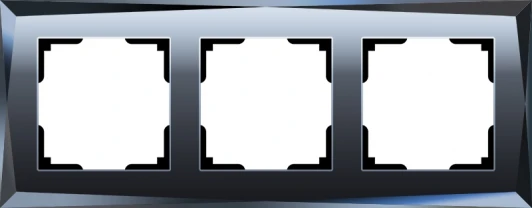 W0031208 Рамка на 3 поста Diamant (черный) Werkel W0031208 (a051446)