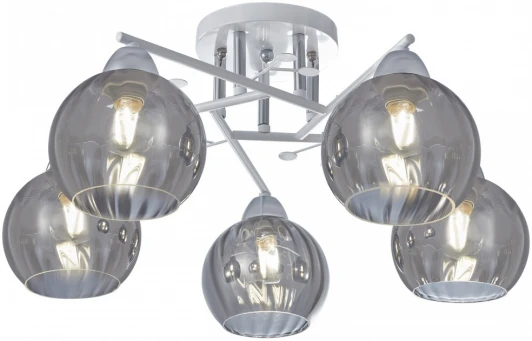 326508/5 WH+CR Потолочная люстра на штанге Arte Milano AMALFI 326508/5 WH+CR (220V, шар)