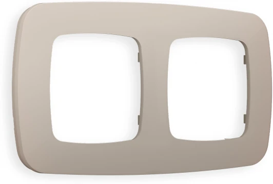 OF140362 Рамка Ambrella Volt OMEGA Ecta (Серо-бежевый матовый) 2-ая OF140362