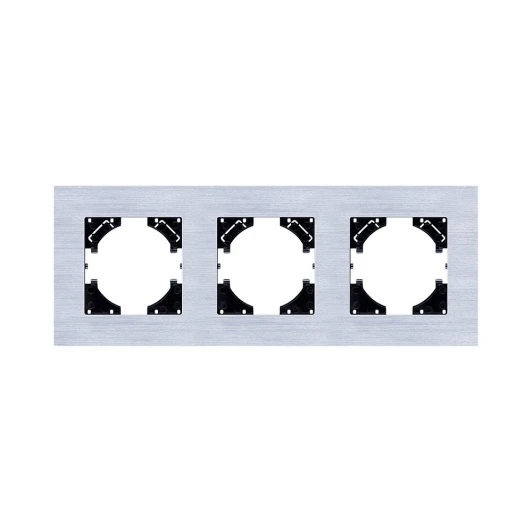 RA3SR Рамка 3-постовая серебро Kollinger Reflex AL RA3SR