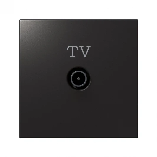 FD6001NI ТВ-розетка оконечная (никель) Jasmart FD FD6001NI