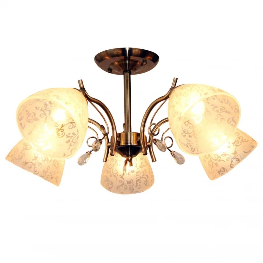 852/5PF-Oldbronze Потолочная люстра IDLamp Orebella 852/5PF-Oldbronze