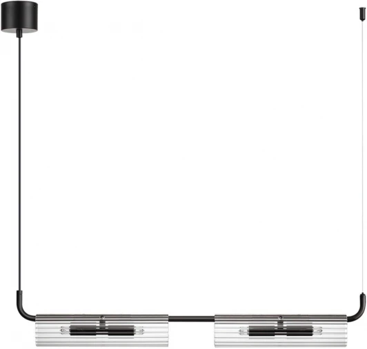 6561/4 Подвесной светильник Lumion Toronto 6561/4 черный/прозрачный/металл/стекло G9 4*20W 220V (на проводе)