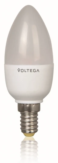 5741 Лампочка светодиодная E14 5,4 Вт 450 lm 2800K теплое свечение Voltega COLLECTION SIMPLE LIGHT 5741
