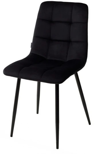 UDC7094BLV19 Стул CHILLI BLUVEL-19 BLACK, велюр