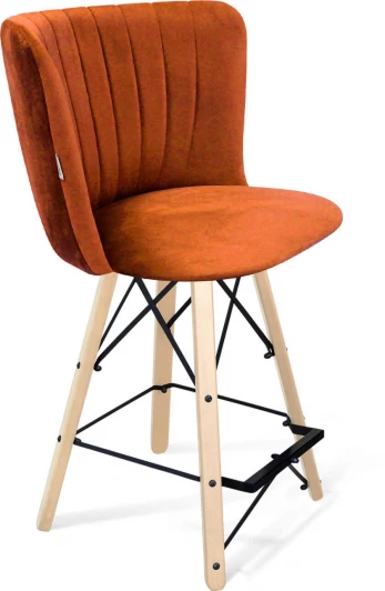 8974234203 Стул полубарный SHT-ST36-1/S80-1 песчаная буря/прозрачный лак/черный муар от фабрики Sheffilton