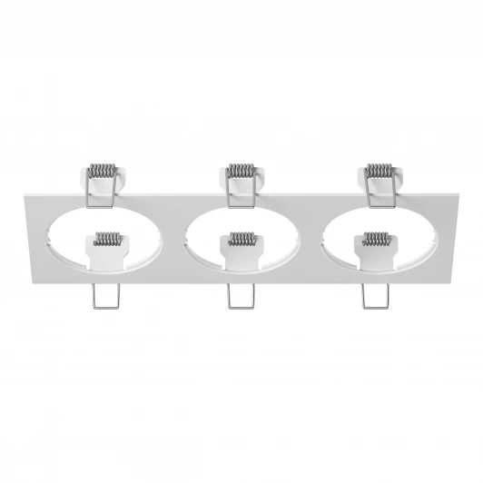 217536 Рамка для трех встраиваемых светильников Lightstar Intero, прямоугольник, белый