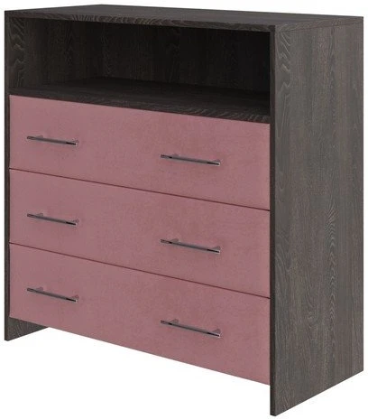 1937455 PROxSON Комод Свен (ЛДСП Кантербери+ткань Дуб Кантербери/Ultra Ягодный сорбет) 90x40