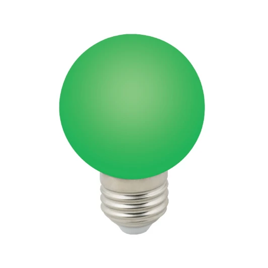 LED-G60-3W/GREEN/E27/FR/С Лампочка светодиодная шар зеленая E27 3W Volpe LED-G60-3W/GREEN/E27/FR/С