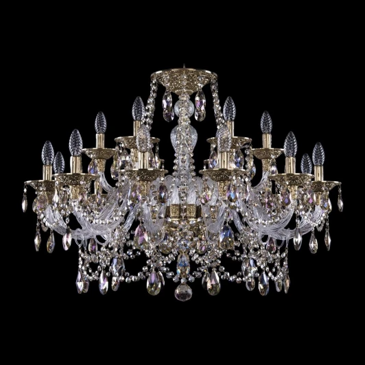 16111/12+6/300 G R801 Подвесная люстра Bohemia Ivele Crystal 16111/12+6/300 G R801