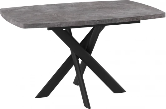101937 Стол Мебвилл Эдж, 130 Дымчатая керамика/Чёрный