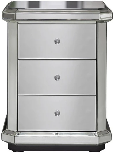 KFC882 Тумба прикроватная Garda Decor KFC882 (Серебро/Серебро)