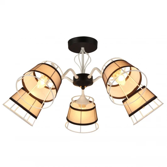 MD.2830-5-S BK+WH Потолочная люстра Imex MD.2830-5-S BK+WH