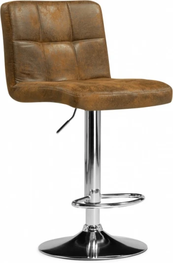 15825 Барный стул Woodville Paskal brown / chrome арт.15825
