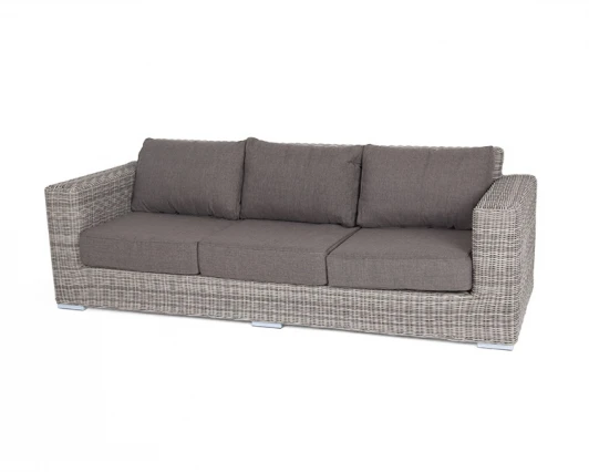 YH-C3515W gray Диван из искусственного ротанга трехместный, цвет серый 4SIS Боно YH-C3515W gray