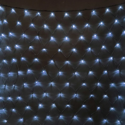 NTL384M-11-1W Светодиодная Сеть 2 x 3 м Белая 24В, 384 LED, Провод Чёрный ПВХ, IP54