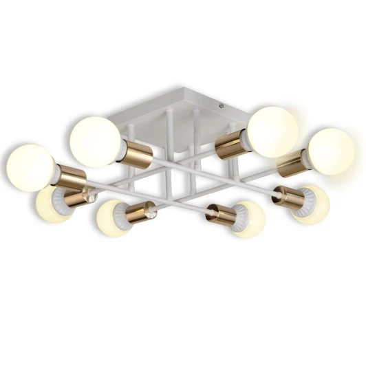 1-4683-8-mattWH E27 Потолочная люстра Максисвет Техно 1-4683-8-mattWH E27