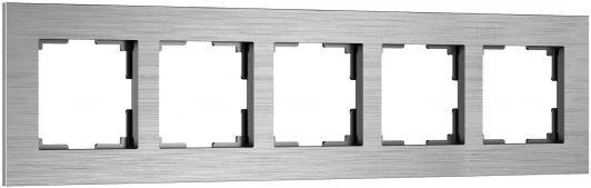 W0053506 Рамка на 5 постов (алюминий) Werkel W0053506