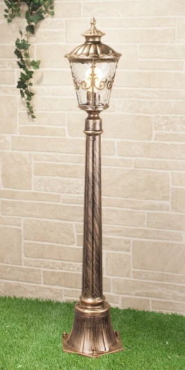 GLYF-8046F Наземный фонарь Elektrostandard Diadema черное золото GLYF-8046F