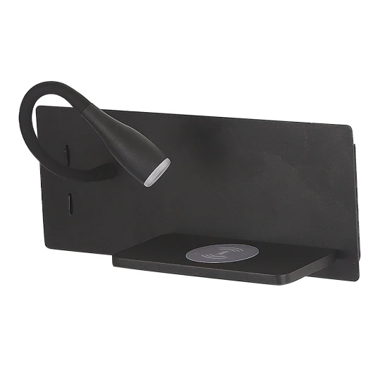 ELQI AP11W LED BL Настенный светильник с беспроводным ЗУ на гибкой ножке и выключателем Crystal Lux ELQI AP11W LED BL