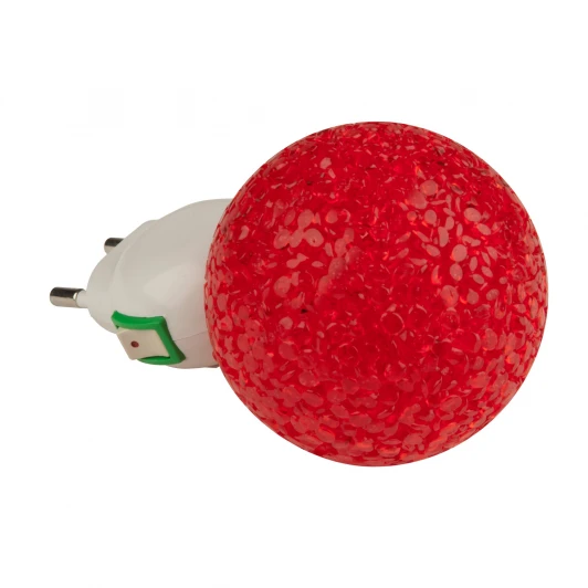 DTL-309-Шар/RED/1LED/0,1W Ночник Uniel DTL-309-Шар/RED/1LED/0,1W