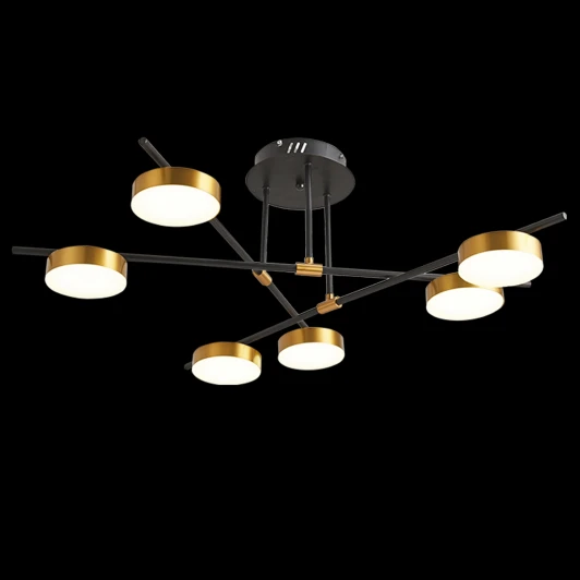 LED LAMPS 81101/6C GOLD BLACK Потолочная люстра Natali Kovaltseva Loft Led LAMPS 81101/6C GOLD BLACK